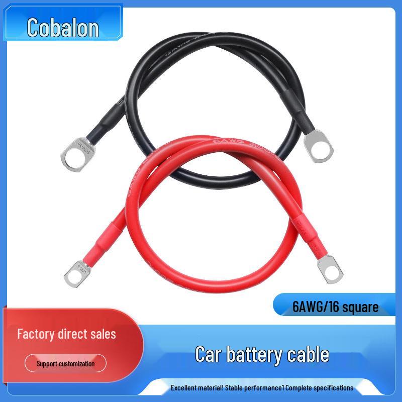 

16mm² Pure Copper Car Battery Series & Solar Grounding Cable SC16-8 Red + Black Cable One Each