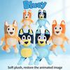 Cute Bluey Bingo Plush Toy Soft Cartoon Dog Doll Kids Festival Gifts Family Plush Toys