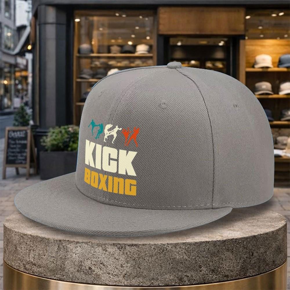 Kickboxen Grafik Flacher Schirm Baseballkappe Unisex Langlebig Verstellbar Streetstyle Outdoor Hut