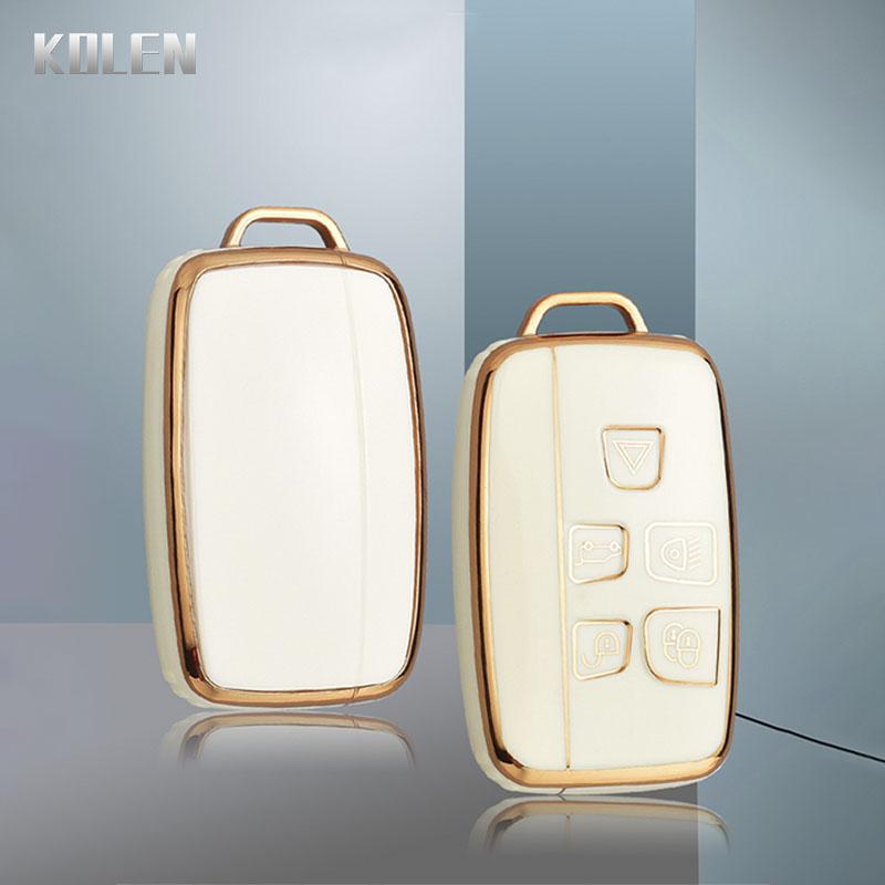 Plating TPU Car Key Case Shell Cover Fob for Land Rover Range Rover Evoque Sport Freelander Discovery Velar for Jaguar XE XF XJ