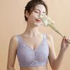 Large Size Bra for Women Without Steel Rims Ultra-thin Bra with Gathered and Gathered Accessory Breasts Anti Sagging Bra