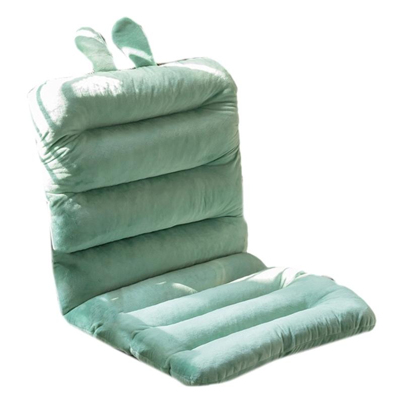 Indoor Outdoor Rocking Chair Cushion Crystal Velvets Seat Cushions with Ties and Non-Slip Backing for Desk Chair Office