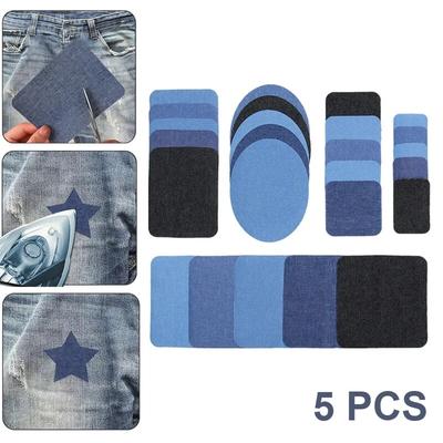 Fabric Patch Iron-on Home Patches for Clothes Decals Adhesive Badges Backing Backpack Stickers Patchwork Pants Elbow Sewing DIY
