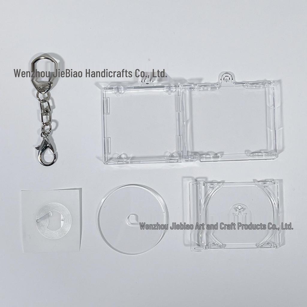 Acrylic Mini CD Case NFC Keychain Star Pendant DIY Merchandise