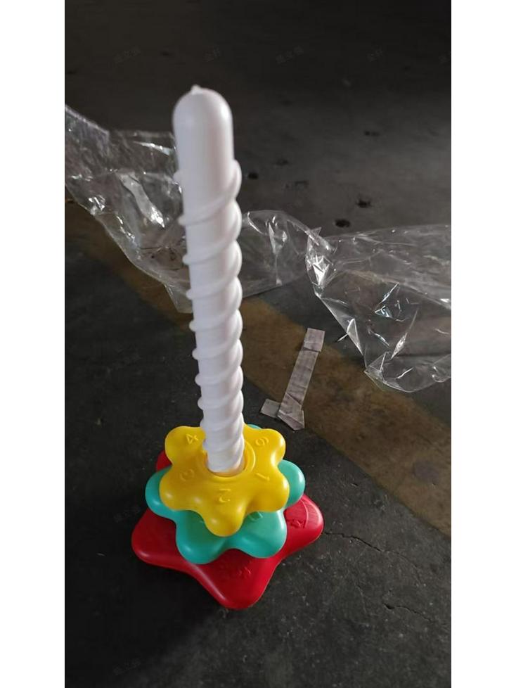 Rainbow Spinner Stacking Teether: Educational Toy for 0-1 Year Olds