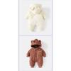 Winter Baby Outwear Clothing Fur Lining Warm Toddler Girl's Boy's Rompers Cartoon Bear Infant Jumpsuit