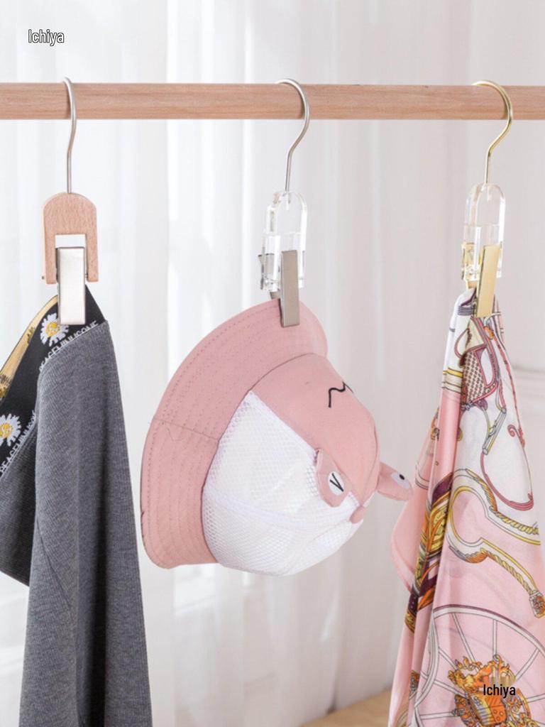 Multi-Purpose S Hook with Clip for Clothes, Coats, Hats, and Shoes