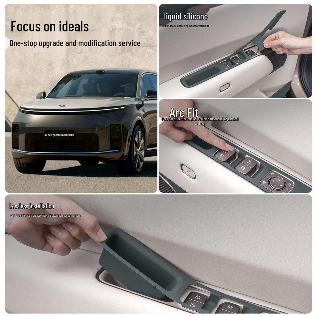 Li Auto L9 Livis Car Window Button & Door Handle Silicone Protection Pad