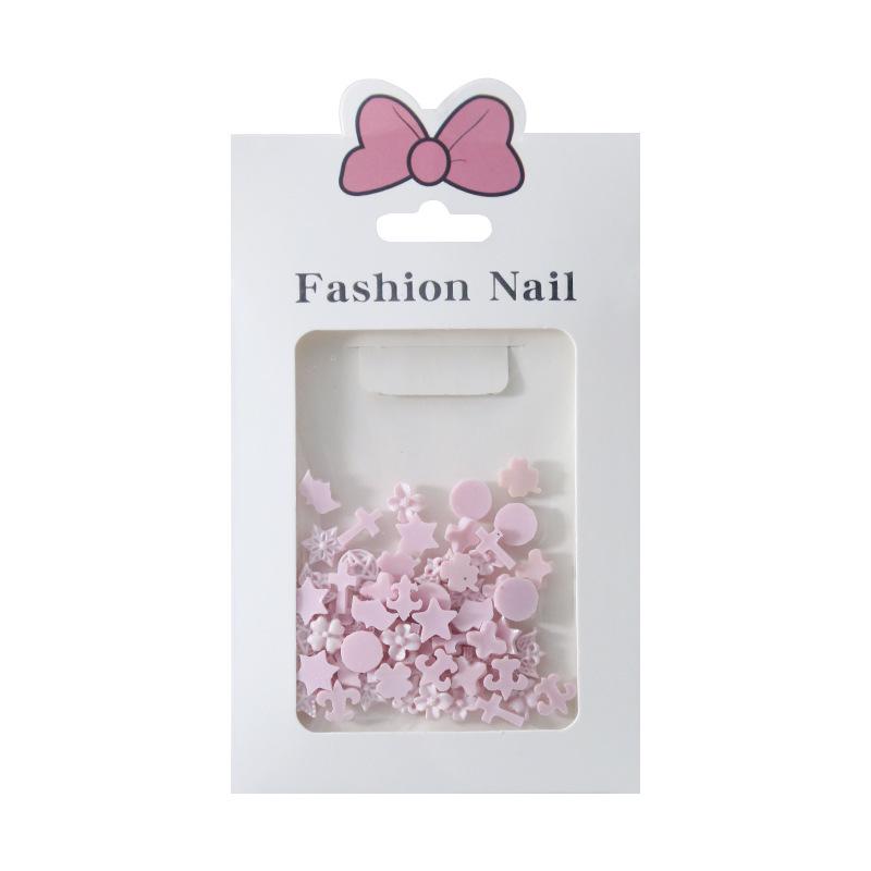 Colorful Cross & Star Chrome Hearts Nail Art Resin Bow Accessories