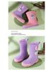 Children's Cartoon Mid-Calf Waterproof Rain Boots - Non-Slip, Thick, and Cute for Boys and Girls