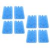 8PCS Reusable Ice Packs Leakproof PE Plastic Freezer Packs Multifunctional for Lunch Box Cooler Bag Cooling Fan