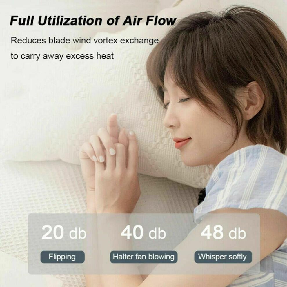 (Green) Portable Bladeless Cooling Fan Neck Fan Hands-Free