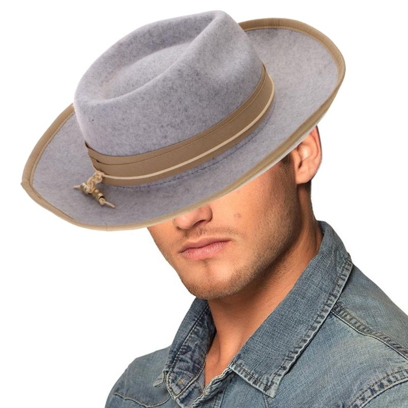 Old-fashioned Top Hat Western Short-Brimmed Hat for Women Man Casual Wear Western Fedoras Man Women Unisex Wear