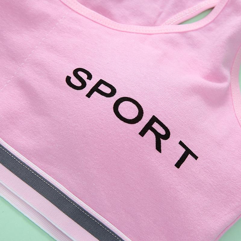 Teenageer Mädchen-Sport-BH, Fitnessstudio-Unterwäsche, kabelloser Teenager-BH mit Brustpolster