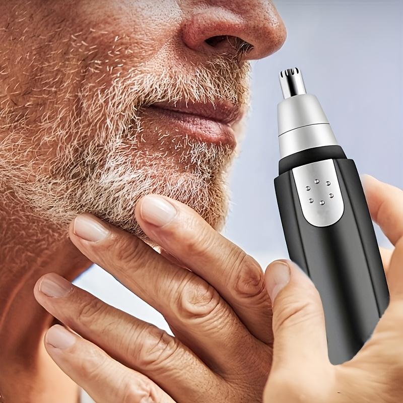 Painless Ear and Nose Hair Trimmer, Electric Nose Hair Shaver, Portable Men's Face Trimmer, Battery Powered Nose Hair Cleaner