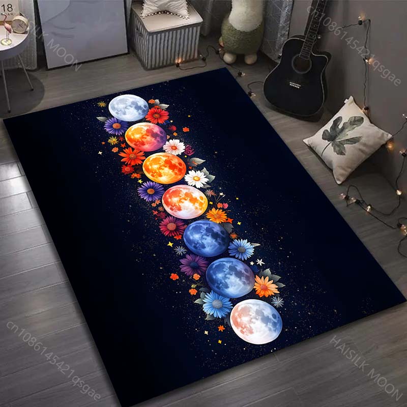 

Various Sizes 7 Planetary Creative Pattern for Carpet Living Room Bedroom Bedside Floor Mat Home Decor Sofa Room Area Rug 40x60cm (16x24in)