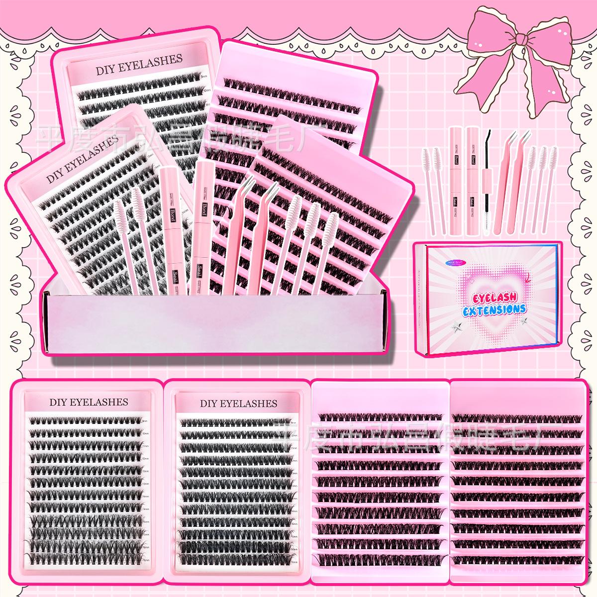 Cross-border Bestselling False Eyelash Gift Set: Large Capacity & Multiple Specs for Beginners