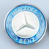 WTPEU1 C200 E200 New 2025 For Mercedes Benz 57mm ABS Car Flat Hood Emblem Sticker Front Badge Logo For Mercedes Benz W253 X253 X205 GLC