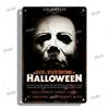Halloween Movie Decorative Plaque Tin Metal Retro Sign Cinema Cafe Bar Decoration Poster Board Modern Home Wall Decor Aesthetic
