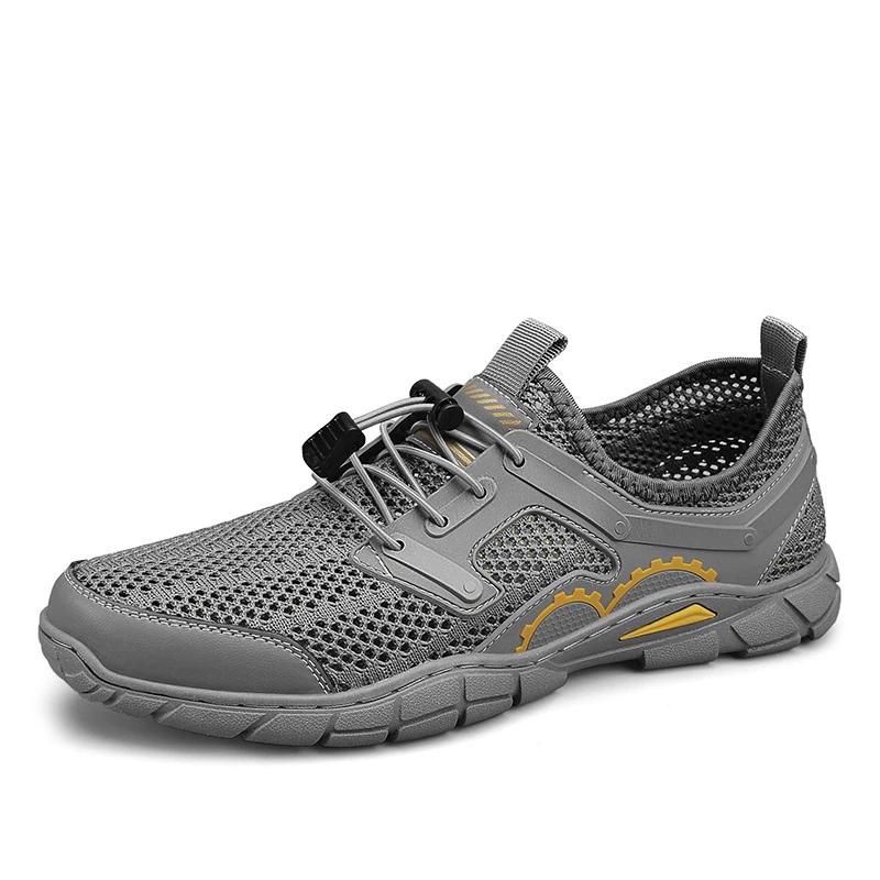 

Мягкие Нескользящие Мужские Кроссовки Уличная Летняя Мужская Обувь Дышащие Мужские Повседневные Лоферы Для Отдыха Ходьбы Сетчатая Обувь Сквозные Балетки 46 серый