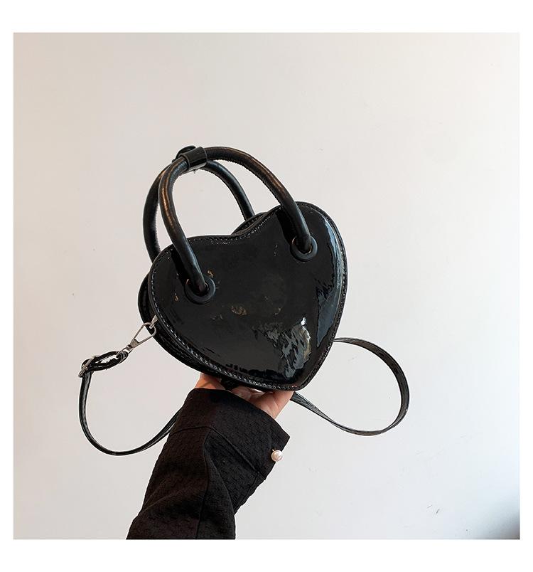 

2024 осень персонализированная цепочка сумка на плечо сумка-мессенджер сумка однотонная женская сумка из искусственной кожи с перламутровым блеском чёрный