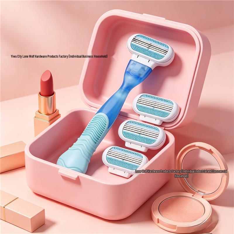 Women's Multi-layer Stainless Steel Razor for Face & Underarm Hair Removal