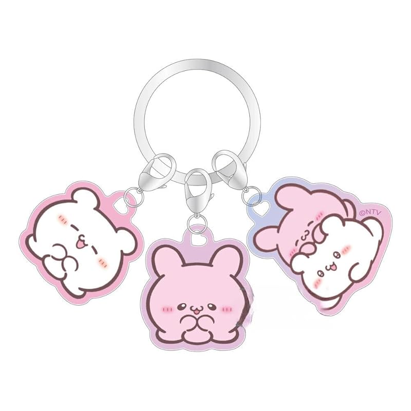

Tease Factory Loveies 3 charms key ring Sumoppi & Pyonchi LV-5546525SP