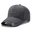 Hat Men's Middle-aged Cotton Baseball Cap Versatile Embroidered Sun Hat Spring and Autumn Dome Bent Cap
