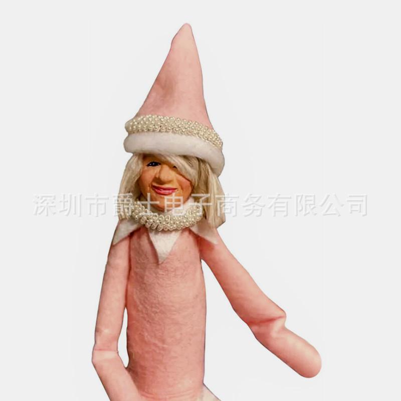 Snoop on a Stoop Doll Peeking bent Christmas elf doll can bend naughty boy doll