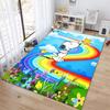Rug with a Snoopy cartoon print, non-slip and stain-resistant, perfect for home decoration and as a gift for friends and family.
