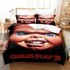 Hot Sale Chucky Bedding Set Single  Full Queen King Size Bed Set Aldult Kid Bedroom Duvetcover Sets 3D Print Halloween