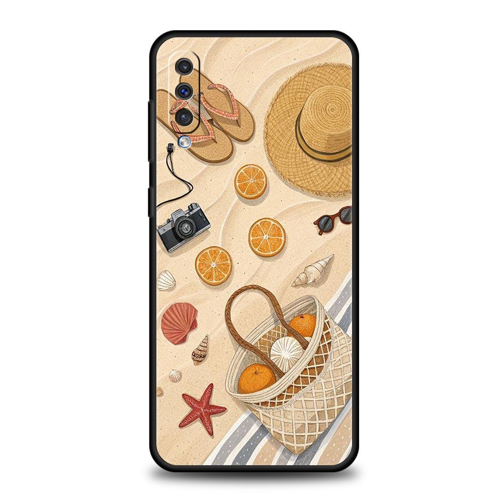 Summer Beach Phone Case for Samsung Galaxy A56 A36 A26 A16 A34 A24 A42 A22 A20 A12 A40 A30 A10 5G Soft TPU Cover Shell Funda Bag