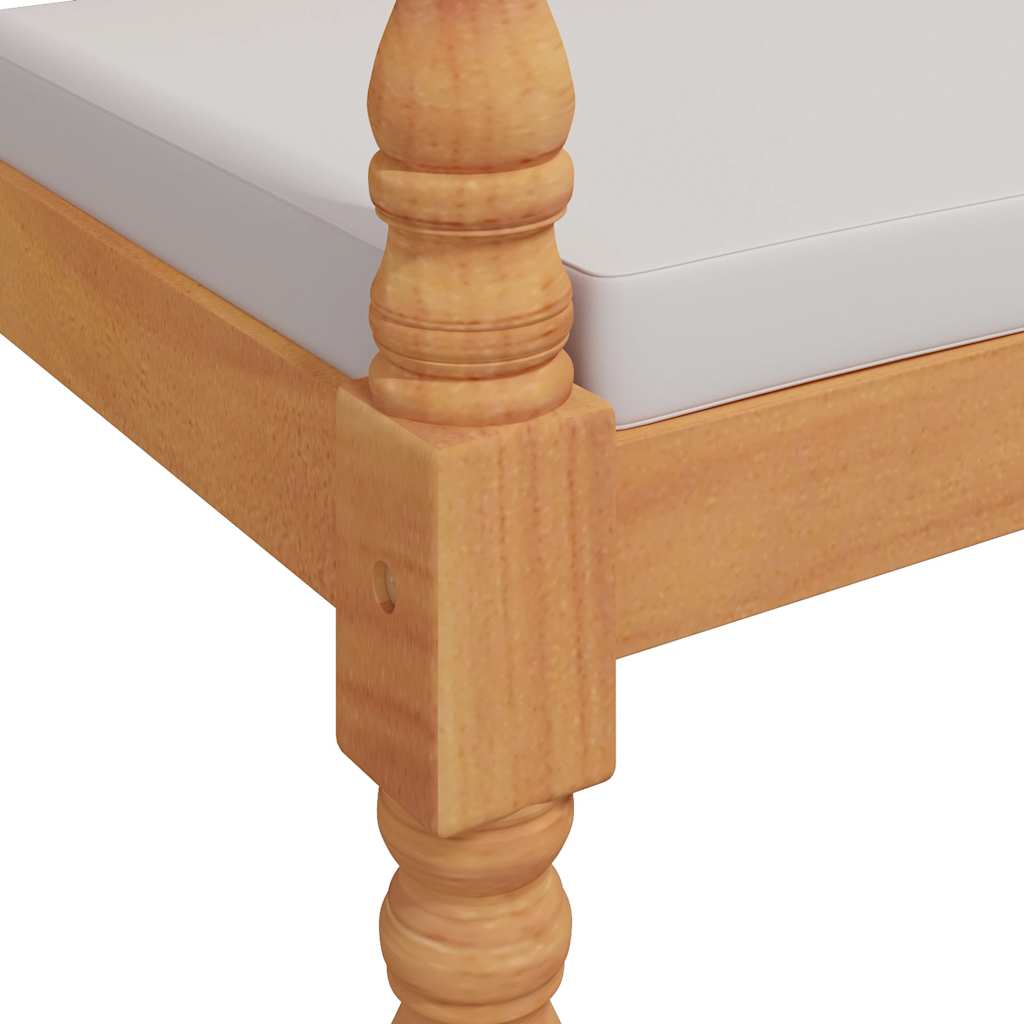 Batavia Bench with Cushion 150 cm Solid Teak Wood