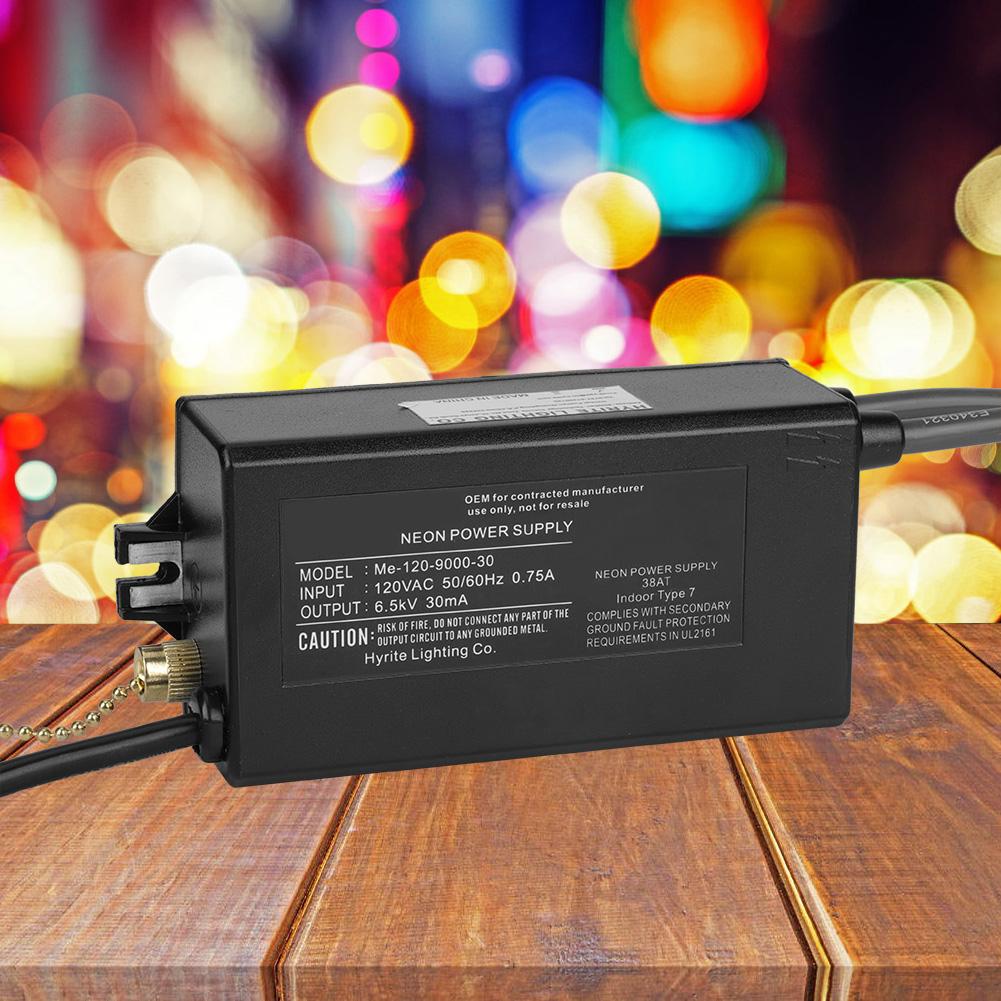 6.5KV 30mA Neon Light Electronic Transformer Power Supply Rectifier 120V US Plug