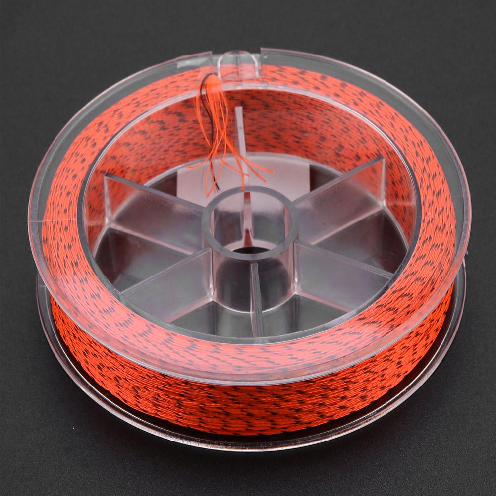 100M Nylon Fly Fishing Line Add Line Cup Extension Spare Lines (Black+Orange)