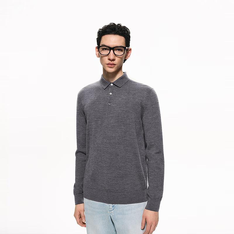 Men's 2025 Spring Merino Wool Polo Sweater