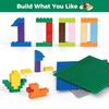 1000-piece classic block toy set compatible major brands includes three 20x20 base plates additional blocks expansion 10 colors 12 shapes suitable 6