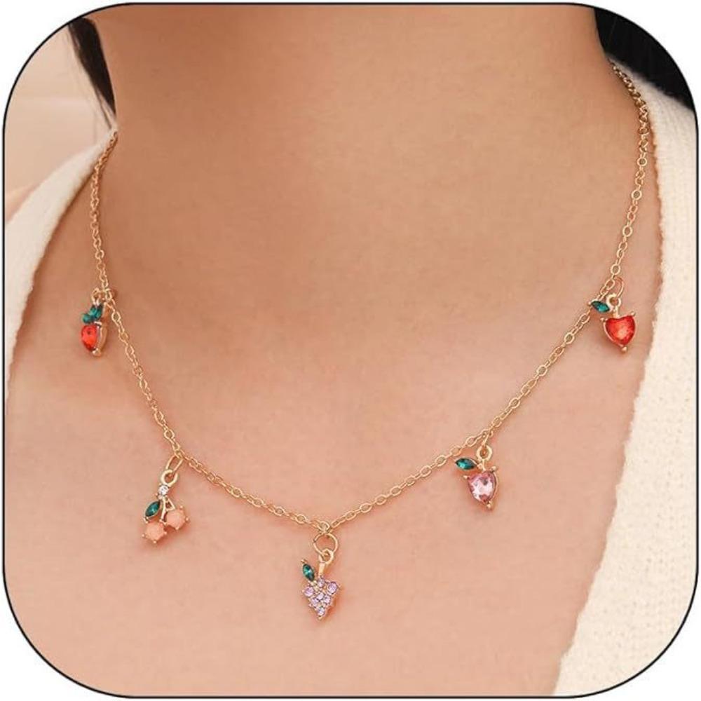 Paper Clip Necklace Bow Pentagram Shell Pearl Love Denim Boots Necklace