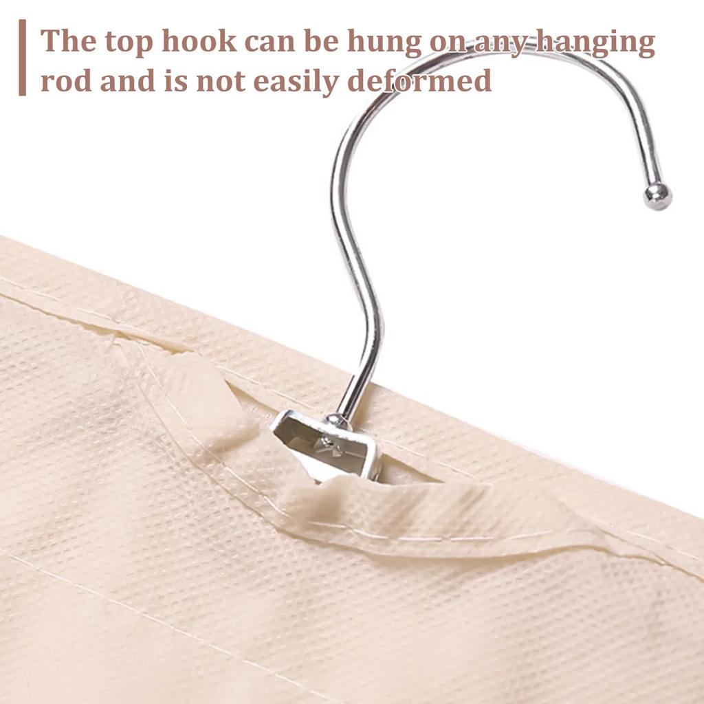 2Pcs Large Pockets Double-sided Hanging Jewelry Display Storage Bag Portable Necklace Holder Foldable Ring Earring Bracelet Bag