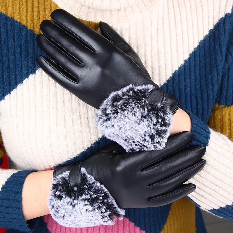 

Hengyuanxiang HYX209ST Women s Sheepskin Winter Gloves L