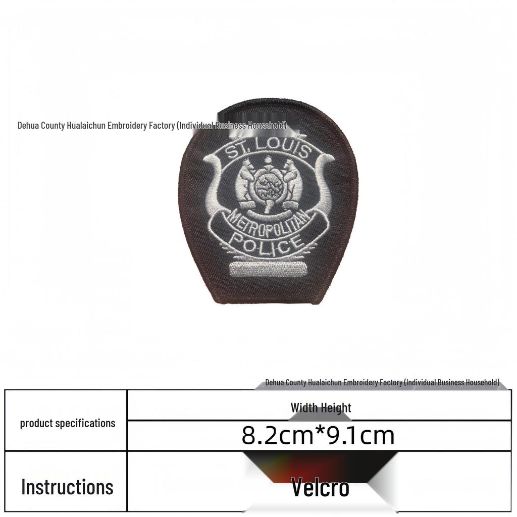 European & American Creative Velcro Patch: Round Embroidered National Flag Arm Badge Morale Appliqué