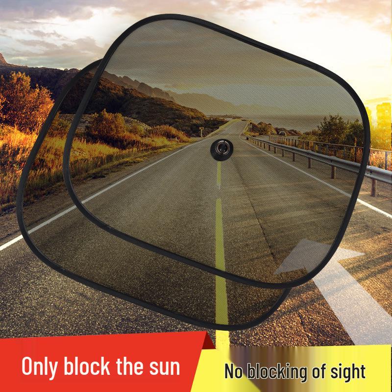 Auto-Saugnapf-Sonnenschutzvorhang für Seiten- und Heckscheiben - Dichter Netz-Sonnenschutz