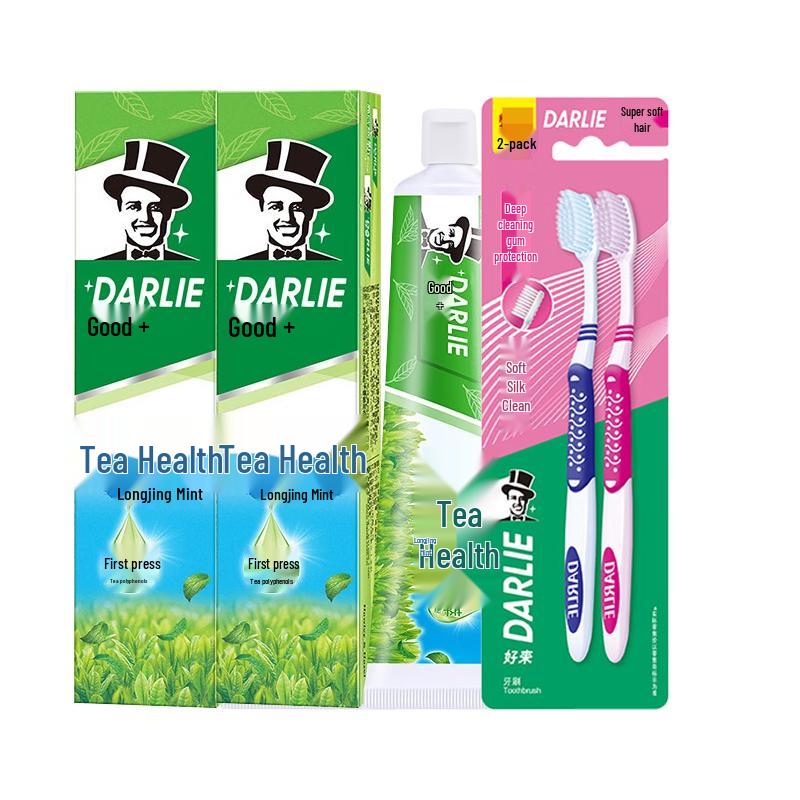 

Darlie Tea Tree Longjing Mint Toothpaste & Toothbrush Twin Pack
