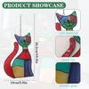 Tuxedo cat Stained glass cat charms Mourning cat souvenirs Cat themed gifts Angel Cat Memorial Gift Rainbow Bridge Pet Memorial Gift Furry Animal