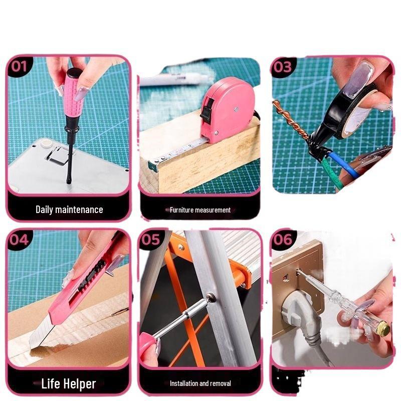 Complete Home Repair Tool Set: Wrench, Screwdriver, Pliers, & More