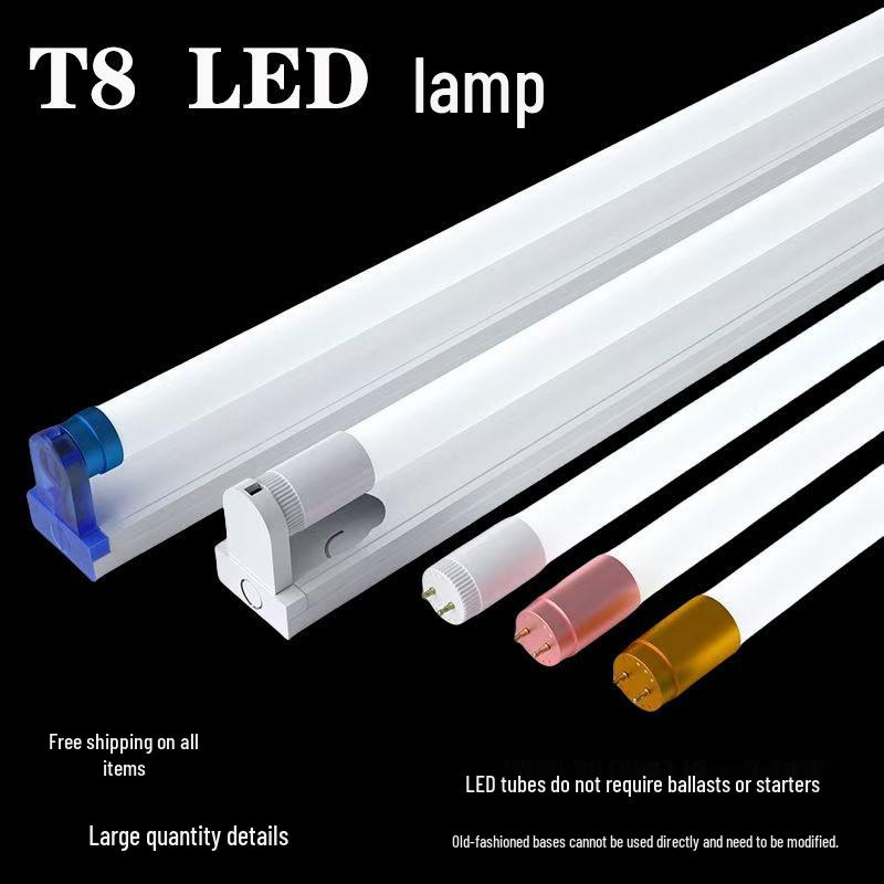 T8 LED Tube Light Strip Set: 1.2m Super Bright Daylight Tube with Bracket