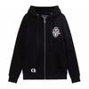 834 CHROME HEARTS 2025 Autumn and Winter New Plus Size Classic Style Logo Zipper Hooded Sweatshirt, Suitable for Couples to Wear