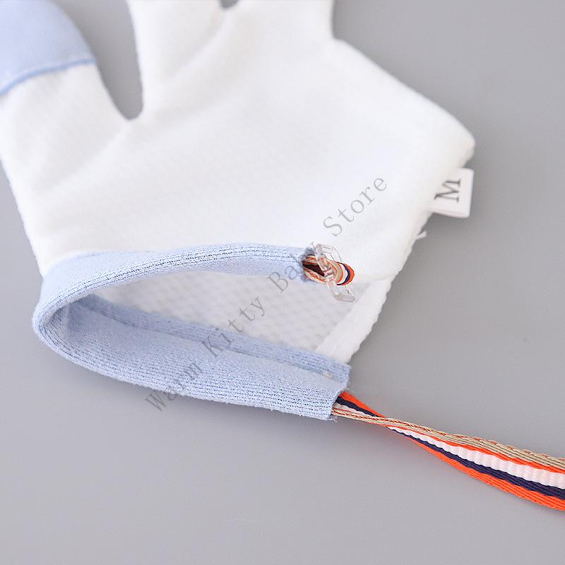 1 Pair Soft Breathable Cotton Baby Anti Biting Gloves Toddler Kids Nails Fingers Hands Thumb Sucking Stop Mittens