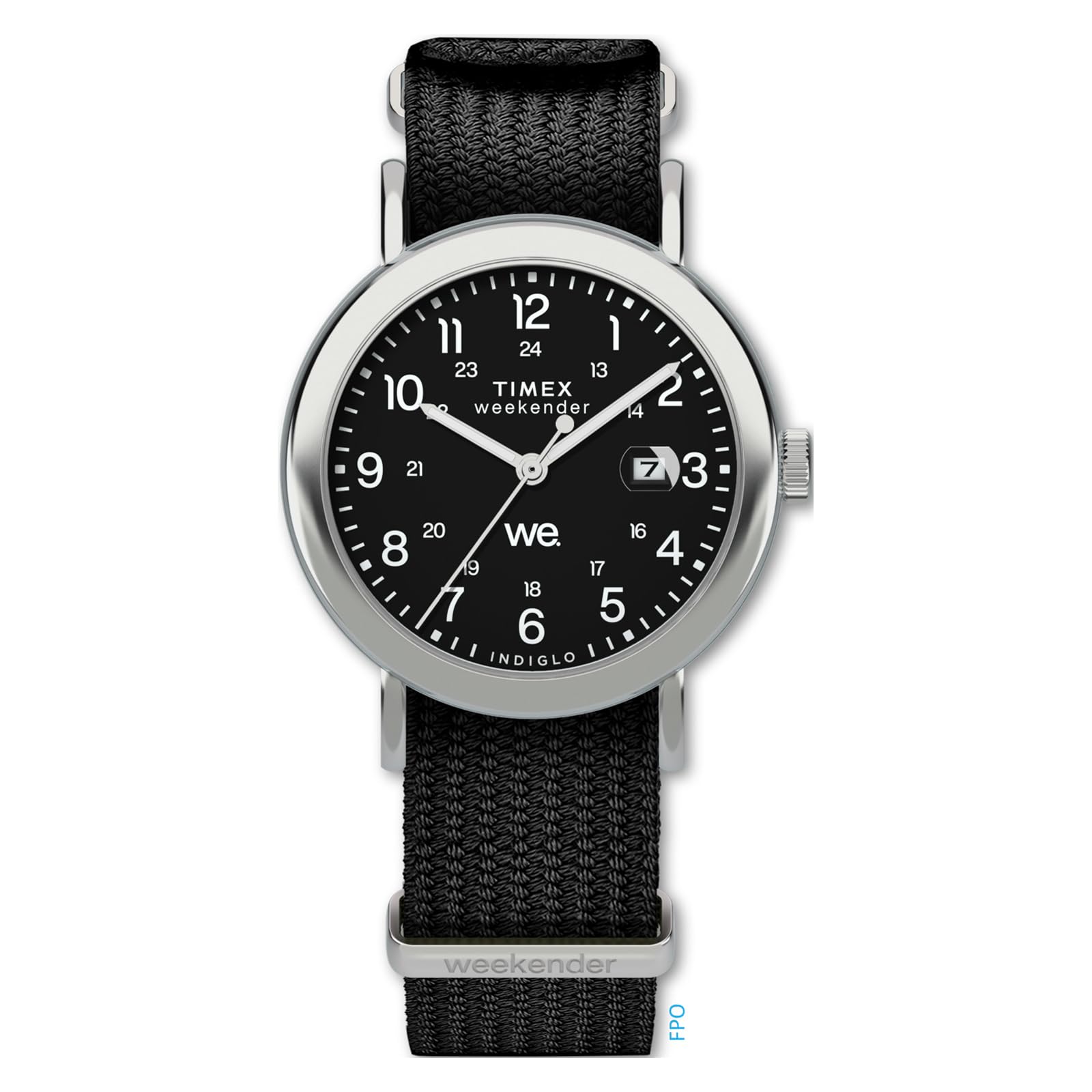 TIMEX Weekender TW2W86100 Унисекс Кварцевые Часы, Водонепроницаемость 5 АТМ, Акриловый Черный Циферблат, Латунь [Параллельный Импорт]