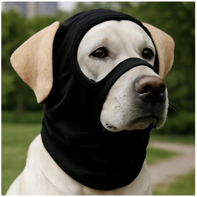 

New Dog Face Mask Headgear Headwear Decoration Multiple Sizes To Choose From Leisure Minimalist Warm Pet Supplies M чорний